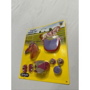 Breyer English Riding Set #2050 Purple & Pink Trim Traditional Scale NEW